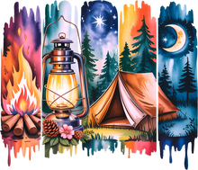Load image into Gallery viewer, DTF Transfer – Camping SceneC Multi Sizes (CA-SC001)
