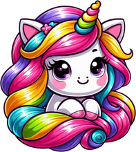 Load image into Gallery viewer, DTF Transfer – CJ Unicorn Multi Sizes
