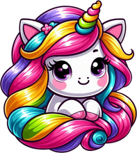 Load image into Gallery viewer, DTF Transfer – CJ Unicorn Multi Sizes
