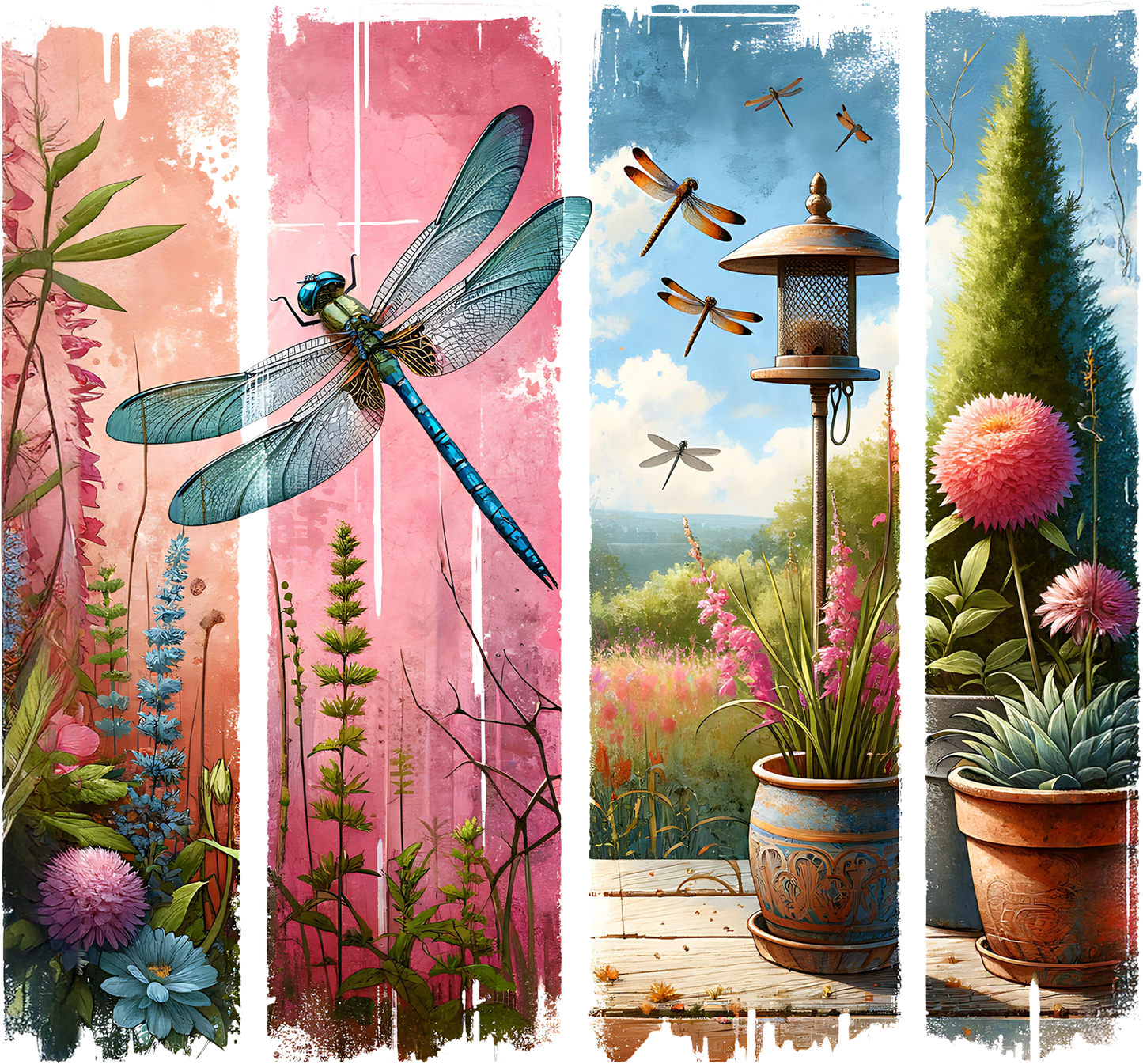 DTF Transfer – CK Dragonfly Scene Multi Sizes
