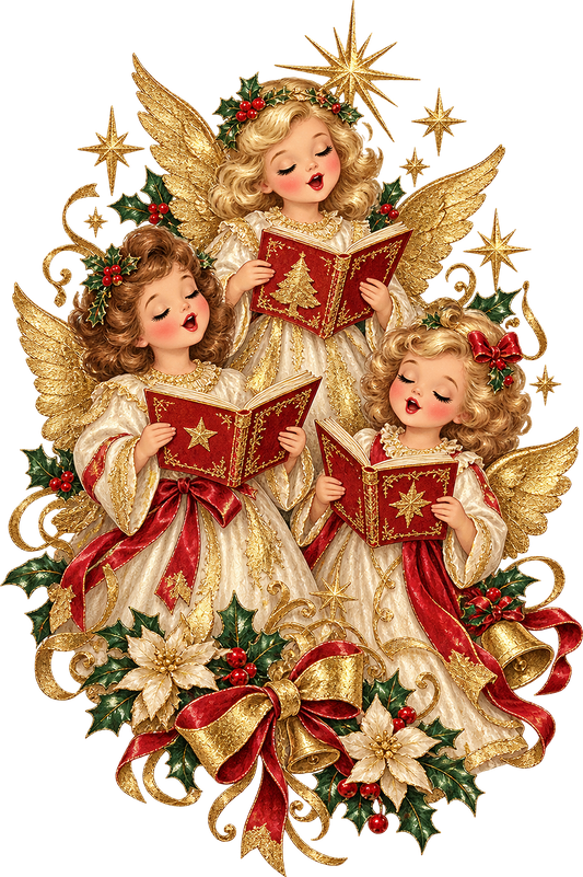 DTF Transfer - Christmas Angels Trio A (CM-AG001)