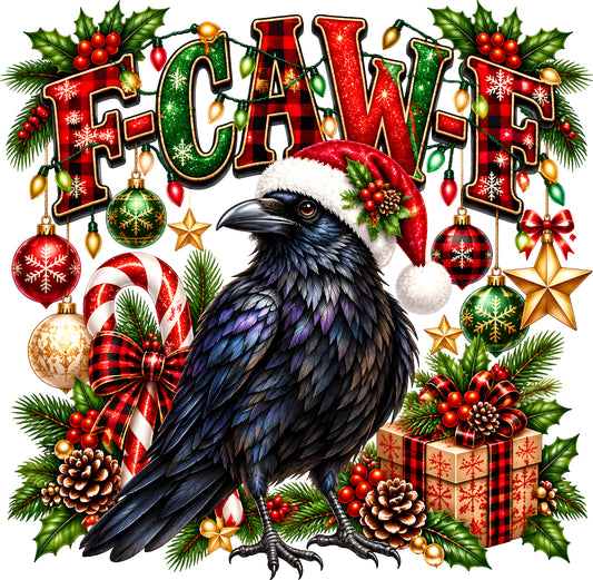 DTF Transfer - Xmas FCawF Raven (CM-AN007)