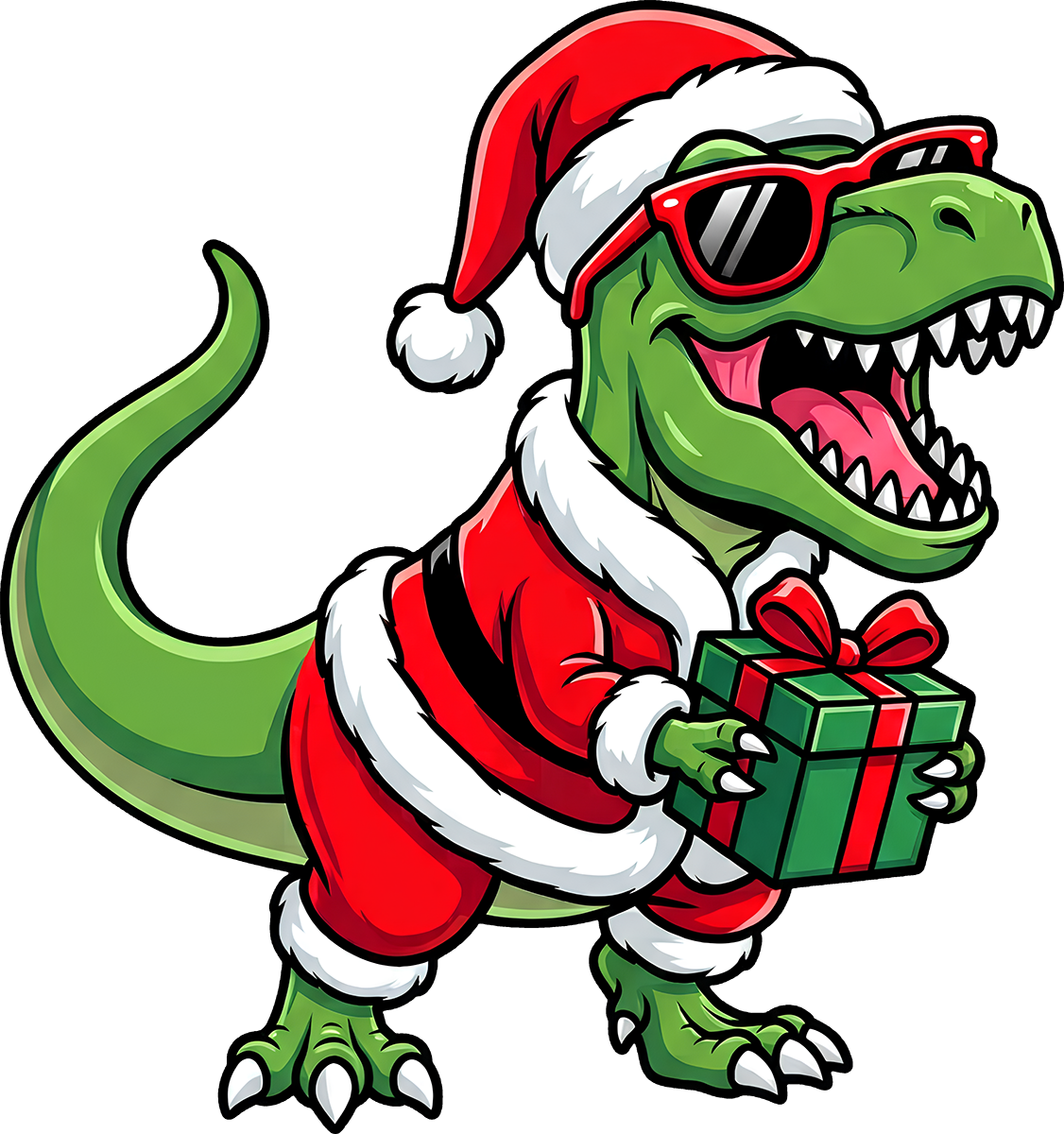 DTF Transfer - Dino Santa A (CM-DN001)
