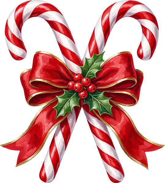 DTF Transfer - Candy Cane Pair (CM-FD003)