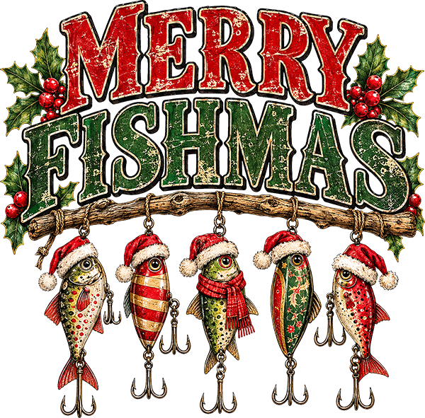 DTF Transfer - Merry Fishmas A (CM-FH001)
