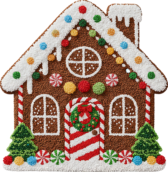 DTF Transfer - Gingerbread House Yarn A (CM-GB002)