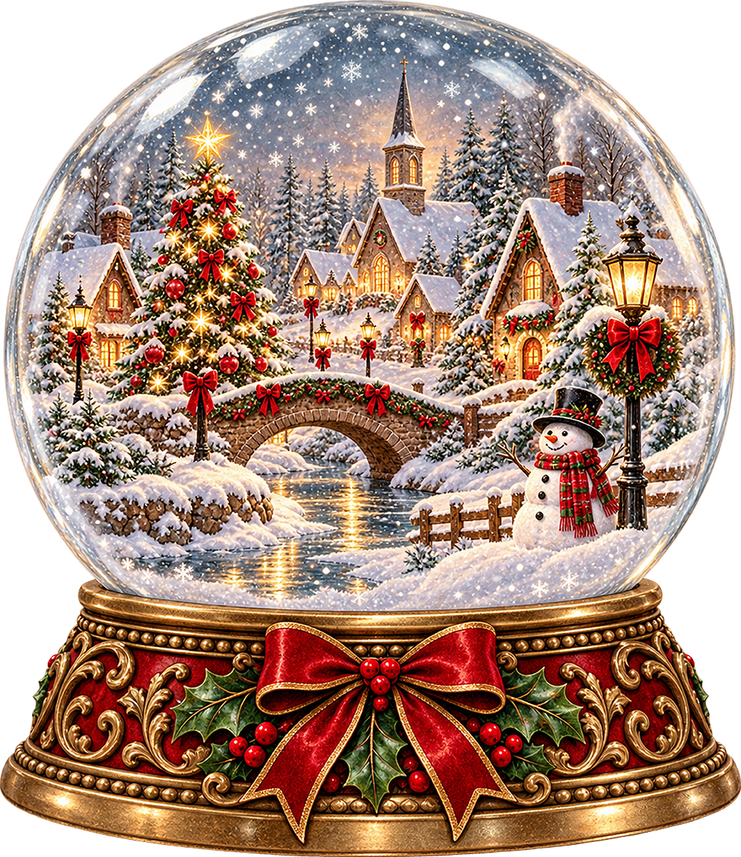 DTF Transfer - Xmas SnowGlobe Scene A (CM-GL001)