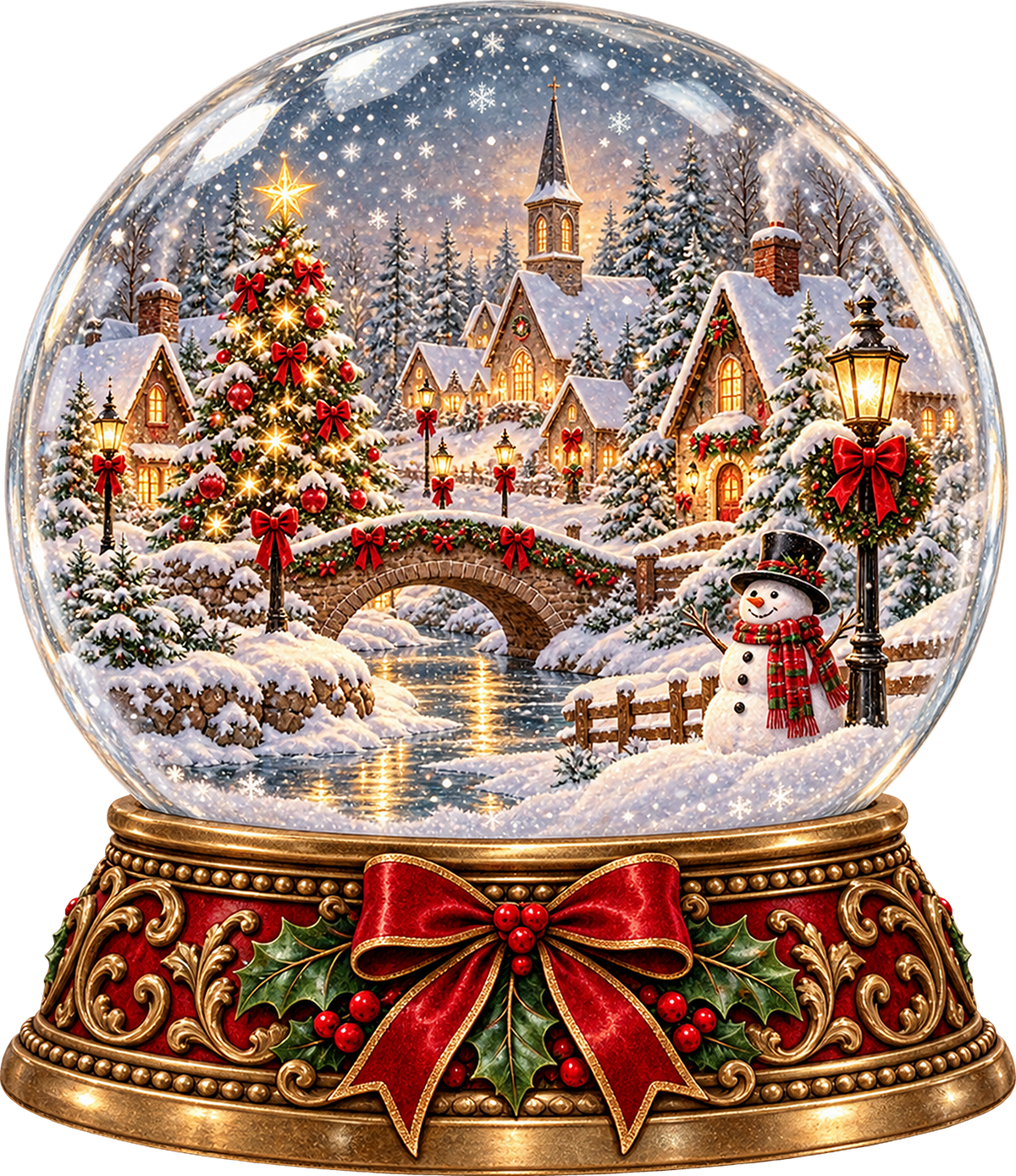 DTF Transfer - Xmas SnowGlobe Scene A (CM-GL001)