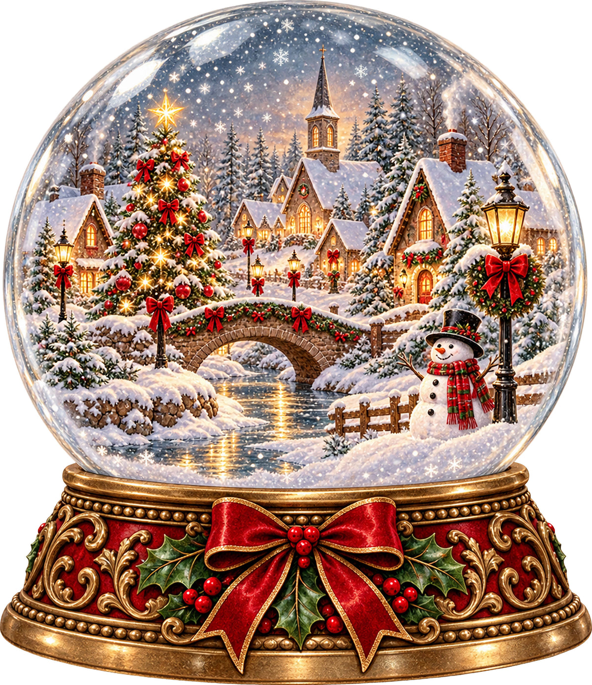 DTF Transfer - Xmas SnowGlobe Scene A (CM-GL001)