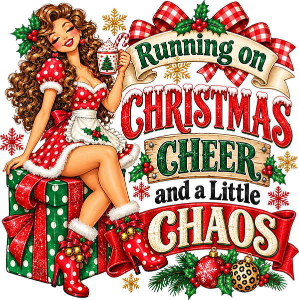 DTF Transfer - Xmas Cheer Chaos A (CM-GR001)