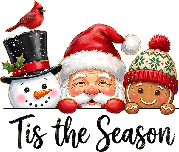 DTF Transfer - Tis Season  Santa Ginger A (CM-MX001)