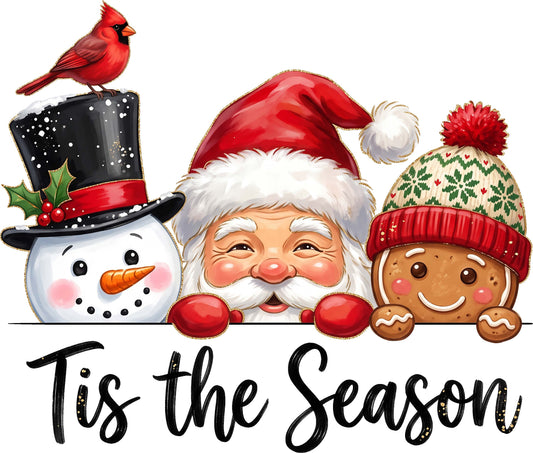 DTF Transfer - Tis Season  Santa Ginger A (CM-MX001)