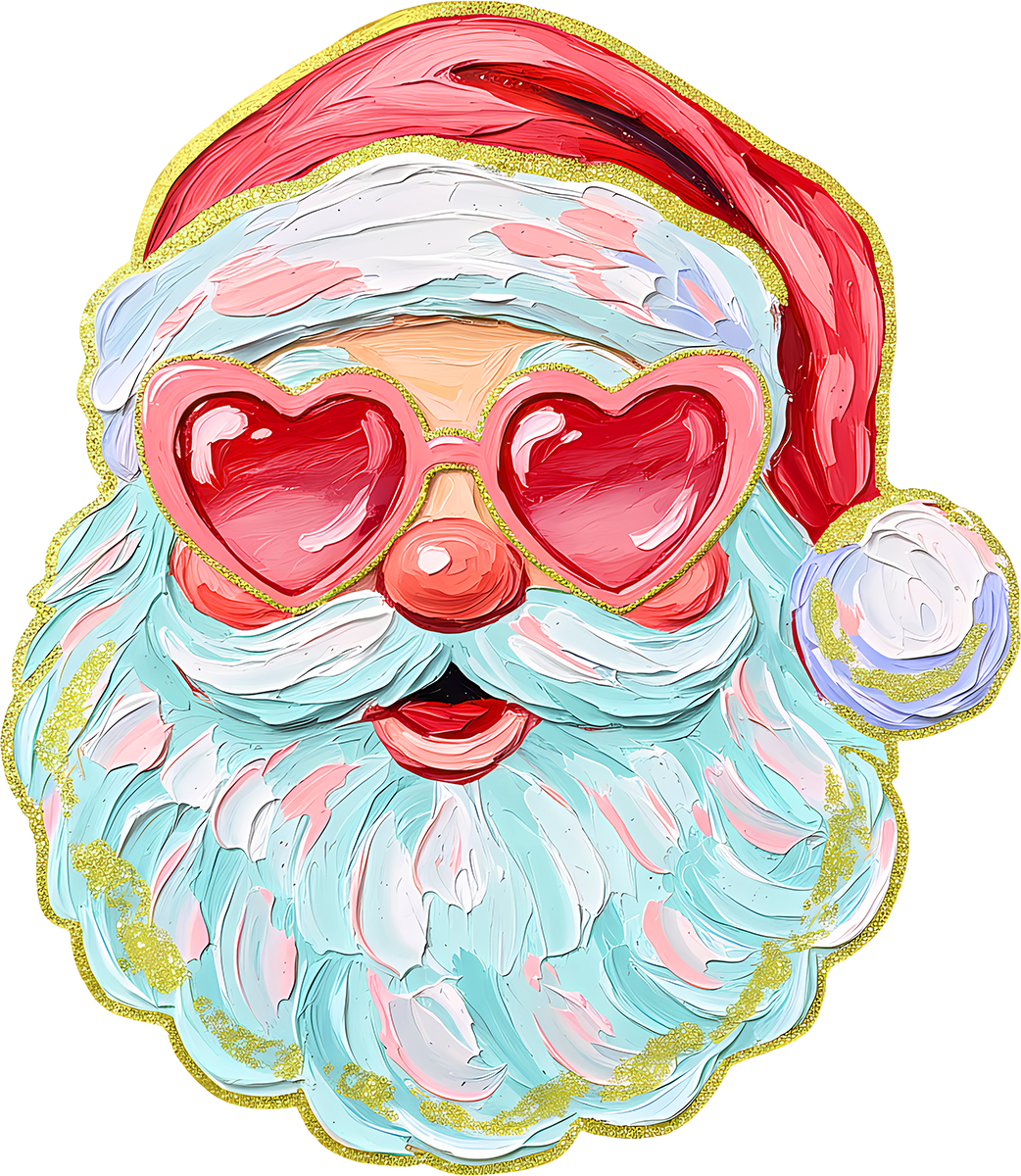 DTF Transfer - Brushstroke Santa A (CM-SA005)