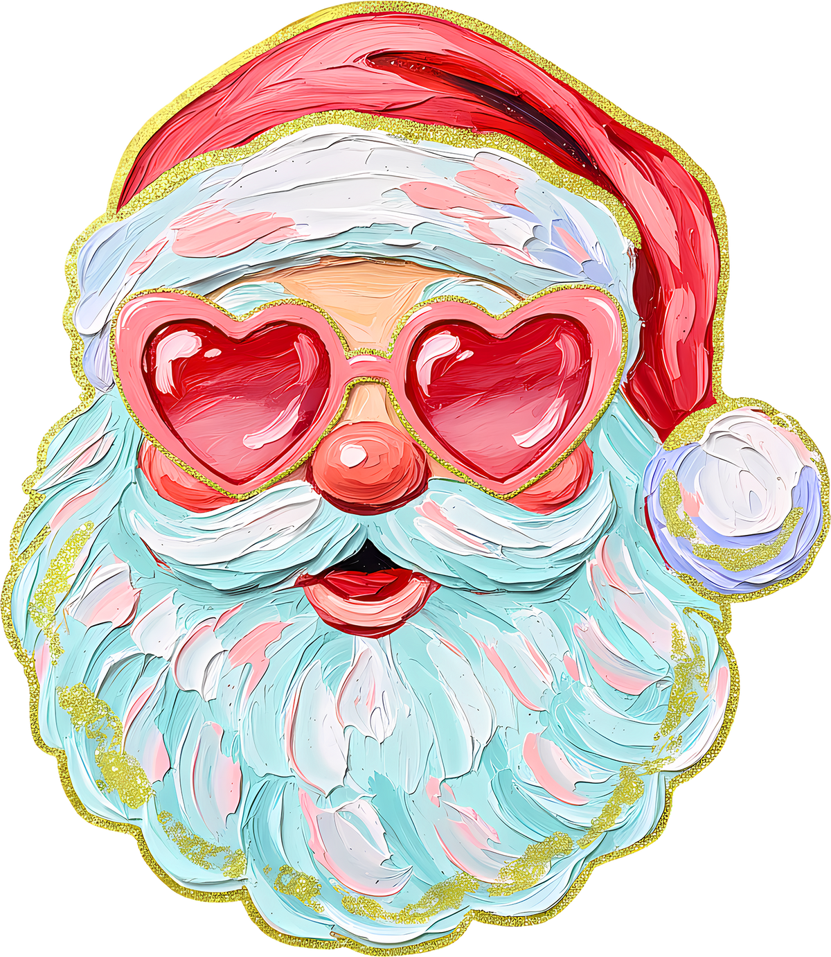 DTF Transfer - Brushstroke Santa A (CM-SA005)
