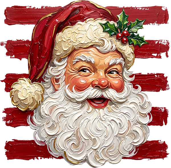 DTF Transfer - Stripted Santa A (CM-SA011)
