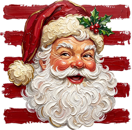 DTF Transfer - Stripted Santa A (CM-SA011)
