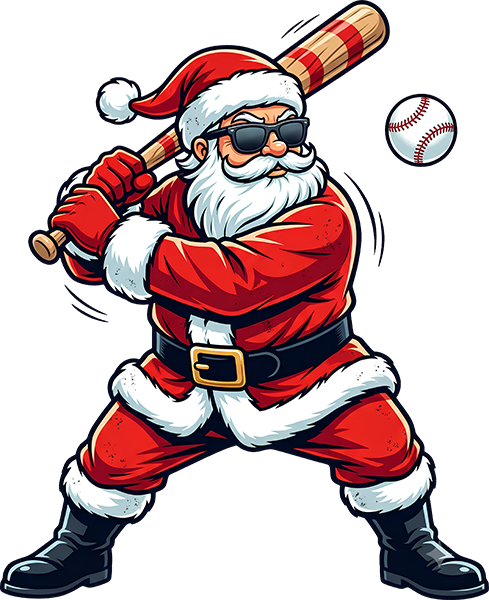 DTF Transfer - Santa_BaseballA (CM-SA012)
