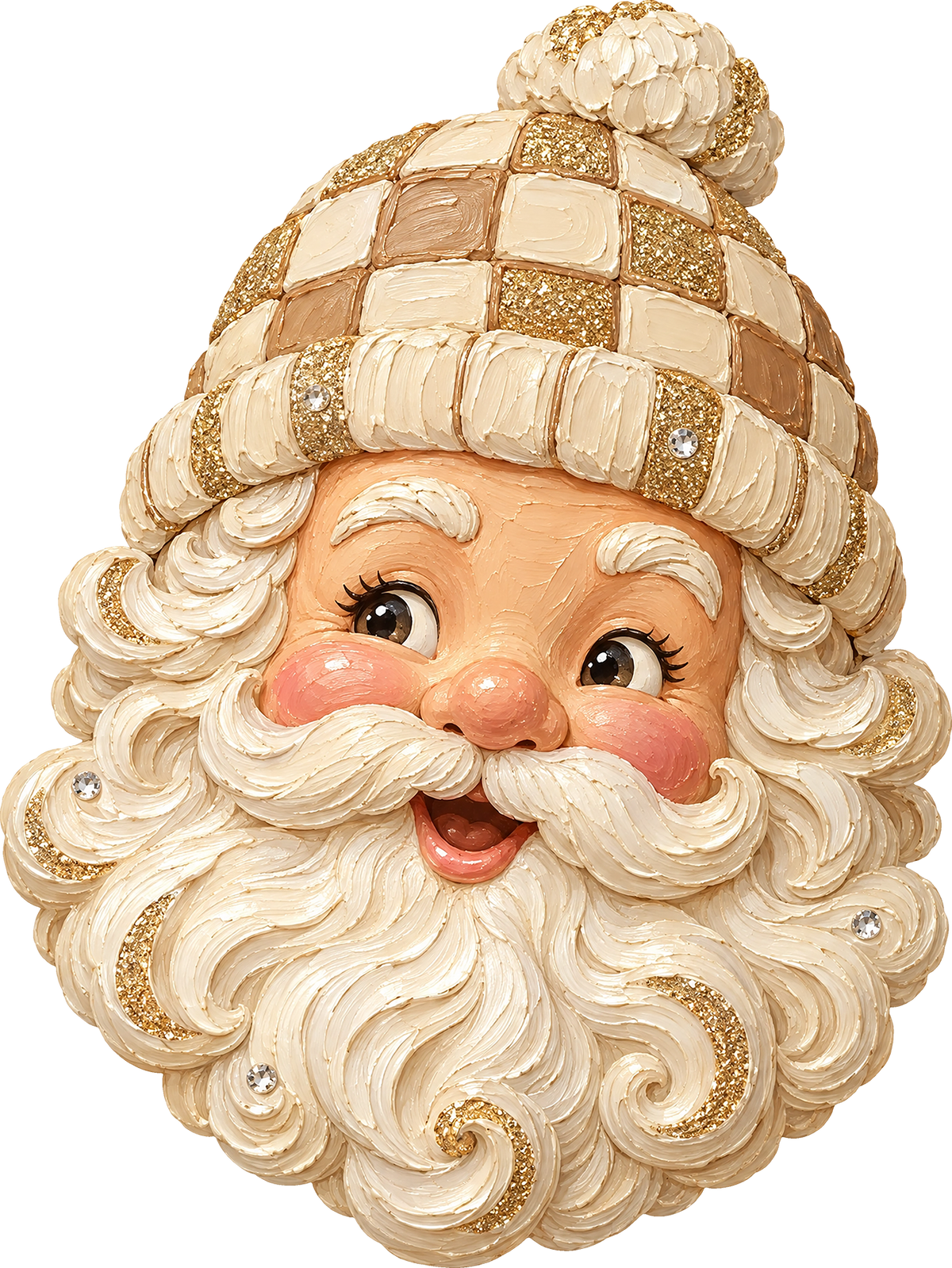 DTF Transfer - Paint Santa Hat Gold (CM-SA016)