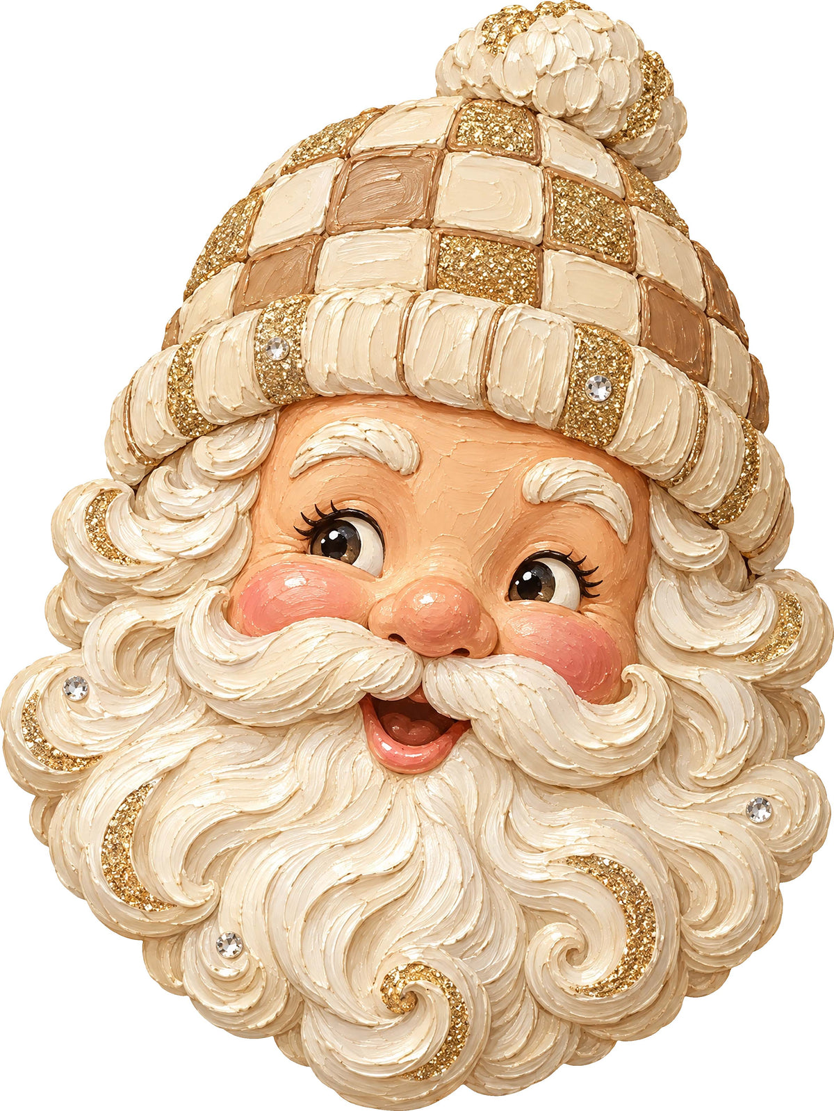 DTF Transfer - Paint Santa Hat Gold (CM-SA016)