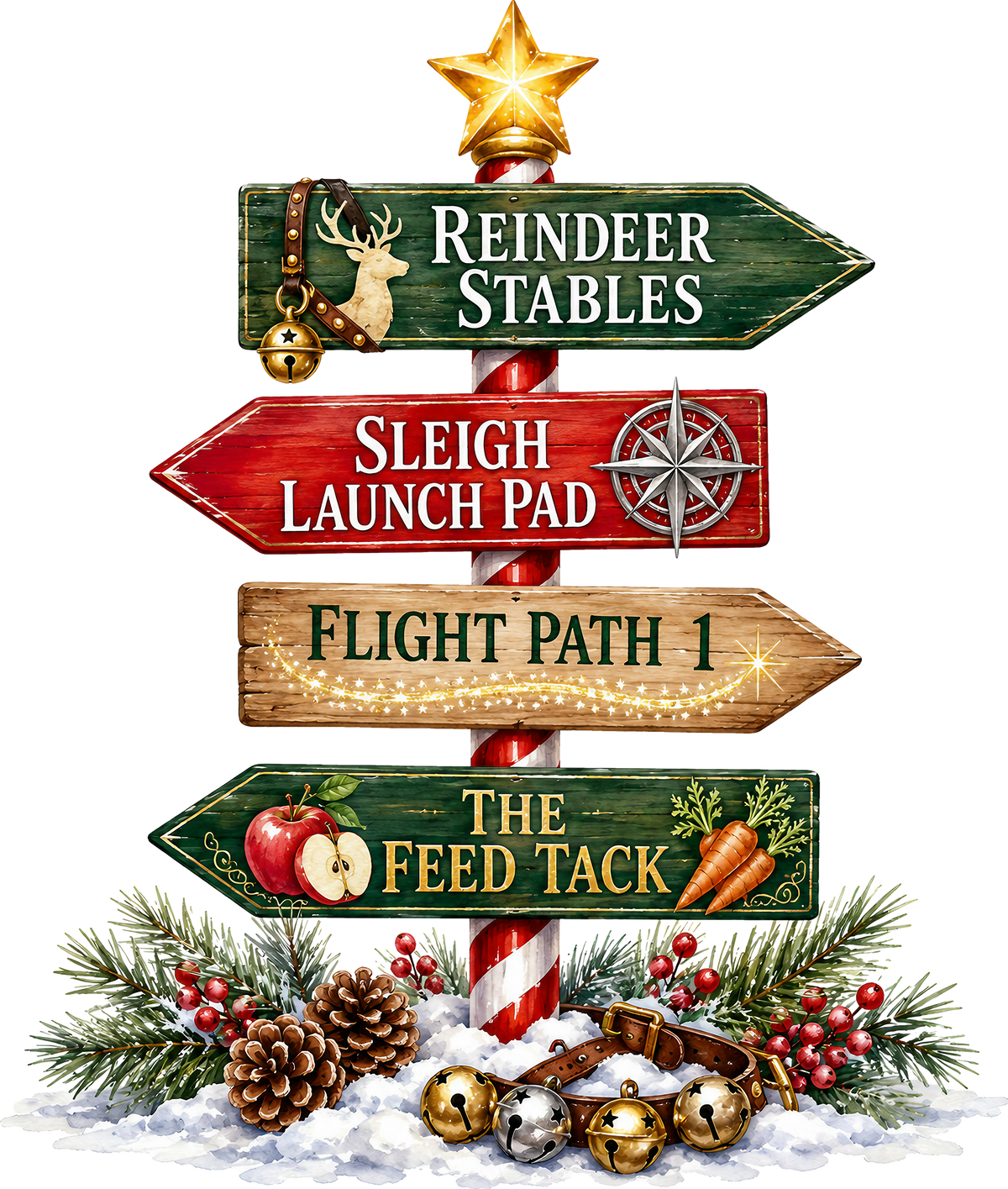 DTF Transfer - Xmas Signs B (CM-SG002)