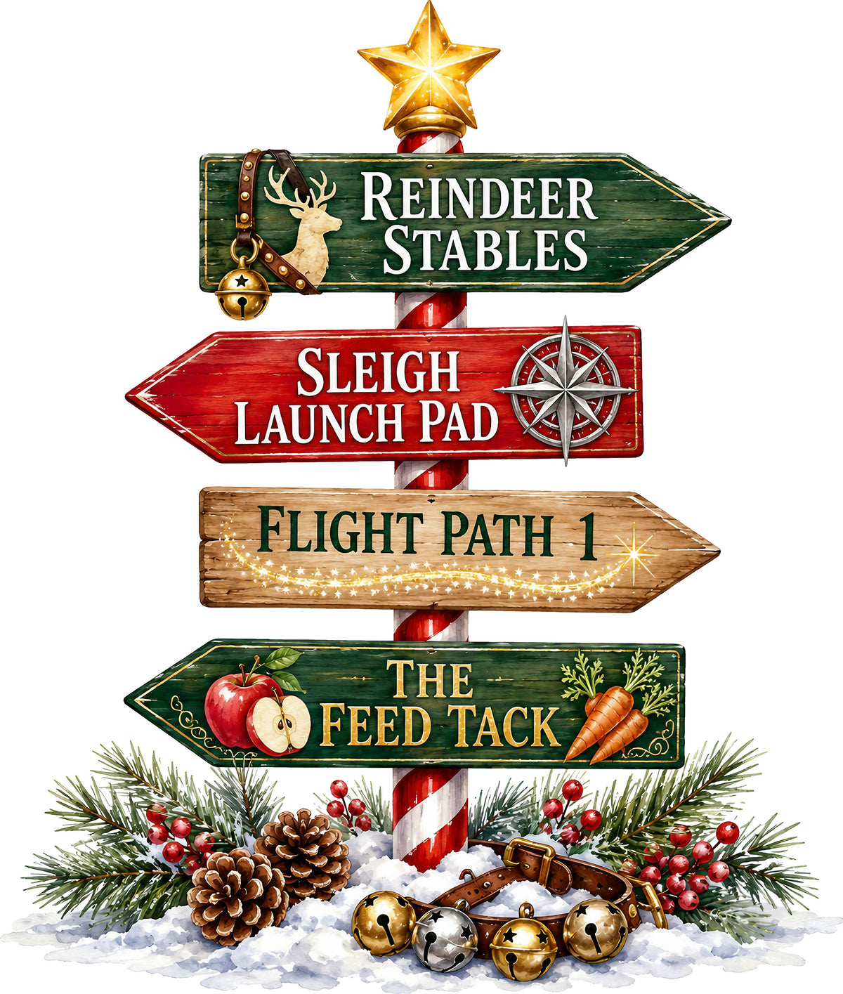 DTF Transfer - Xmas Signs B (CM-SG002)