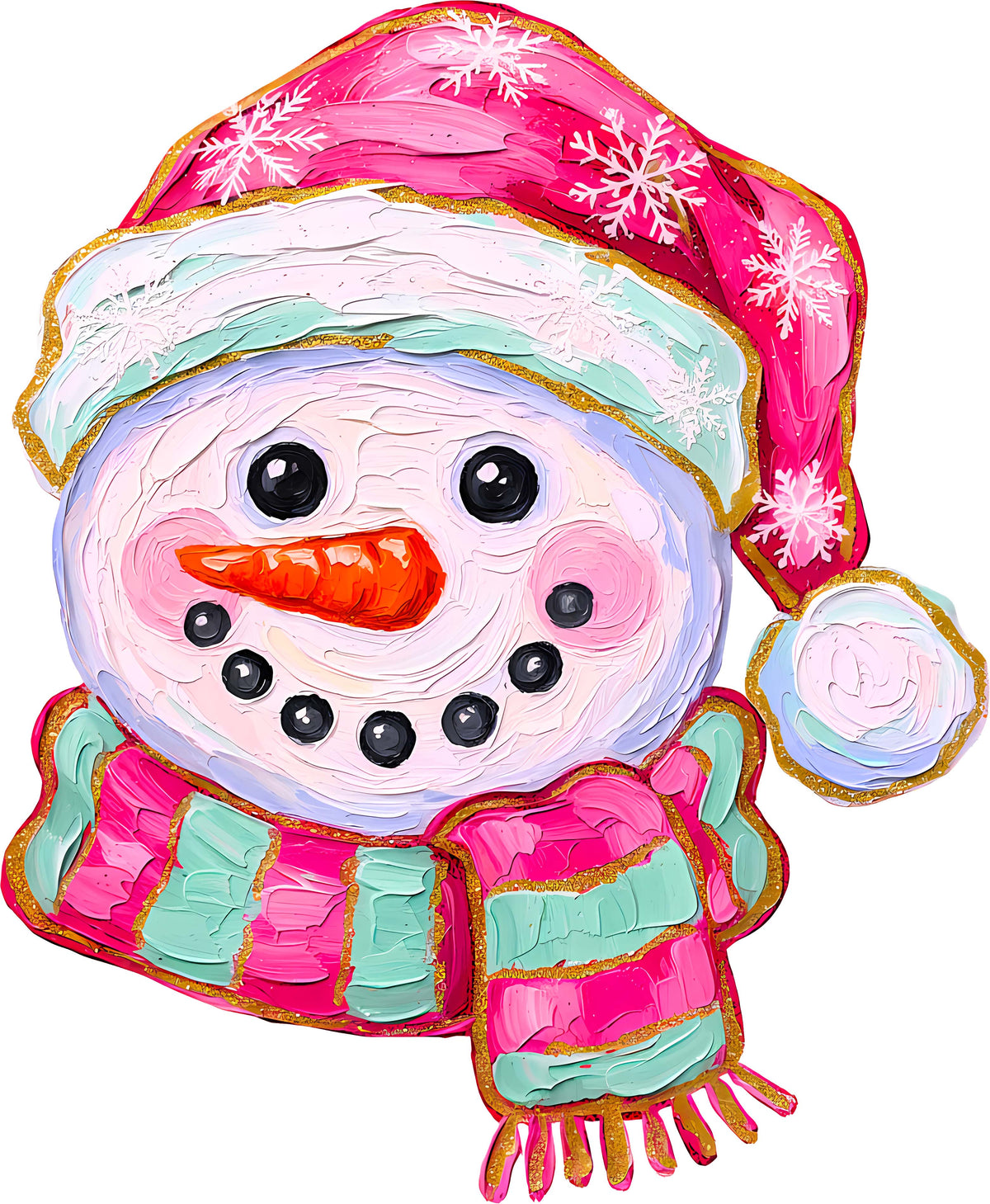 DTF Transfer -Paint Snowman (CM-SN002)