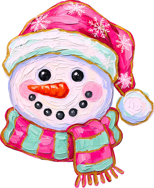 DTF Transfer -Paint Snowman (CM-SN002)