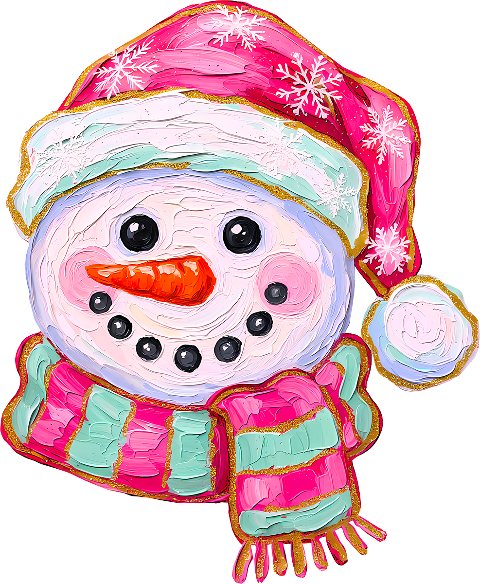 DTF Transfer -Paint Snowman (CM-SN002)