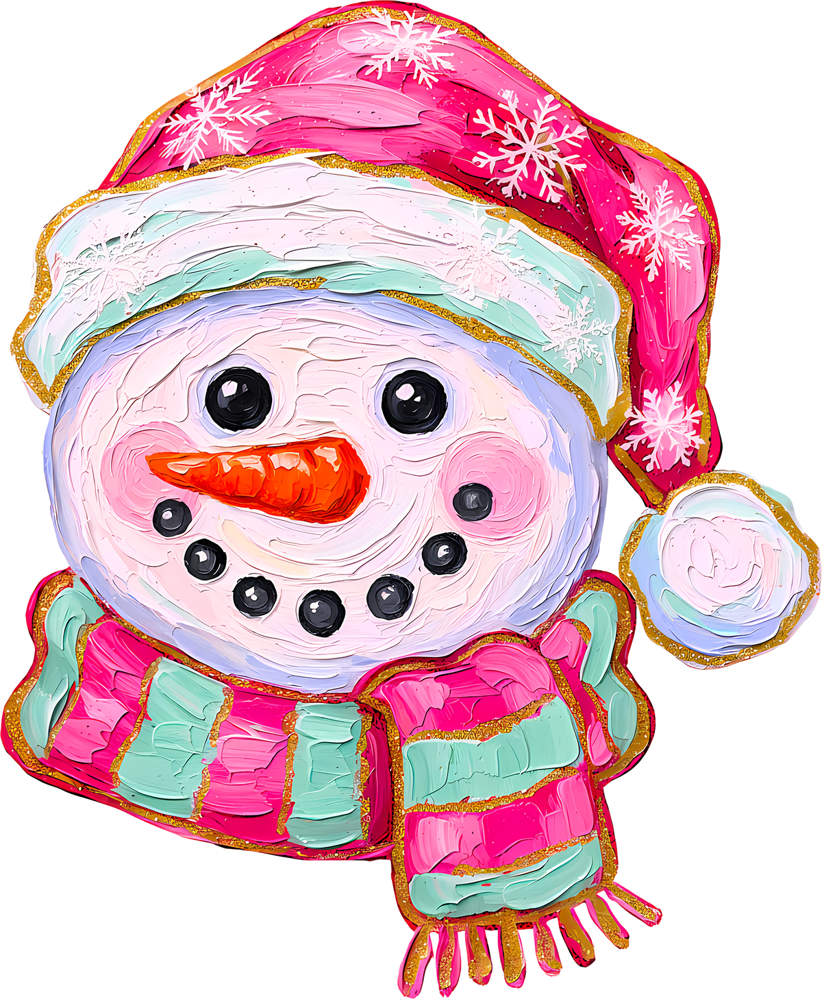 DTF Transfer -Paint Snowman (CM-SN002)
