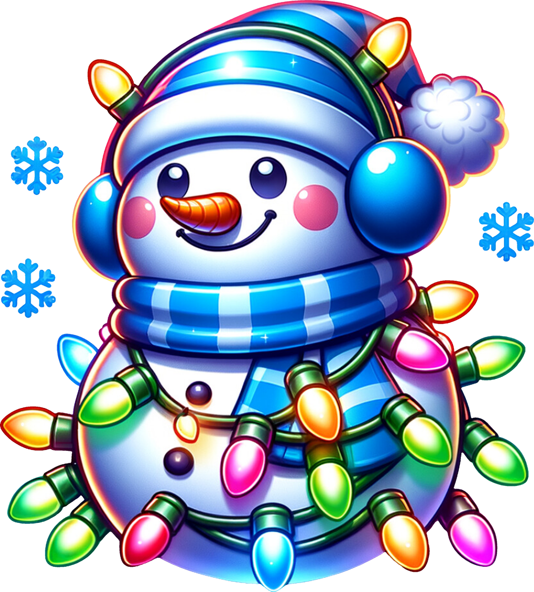 DTF Transfer - Neon Snowman (CM-SN004)