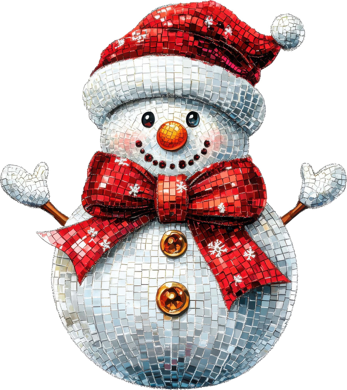 DTF Transfer - Disco Snowman A (CM-SN008)