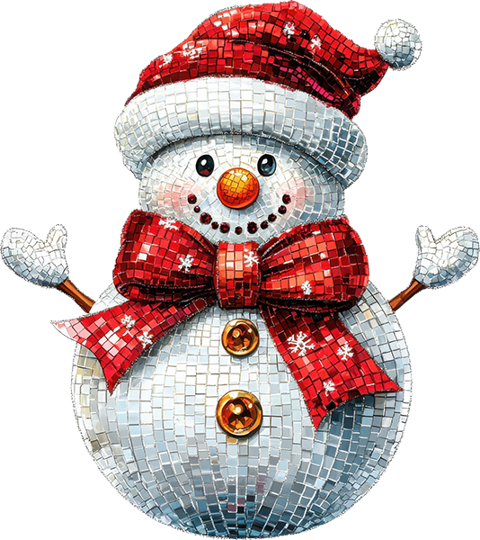 DTF Transfer - Disco Snowman A (CM-SN008)