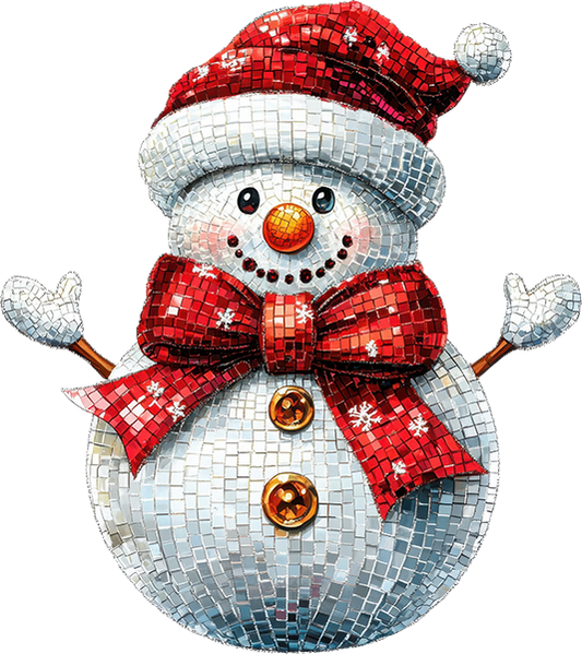 DTF Transfer - Disco Snowman A (CM-SN008)