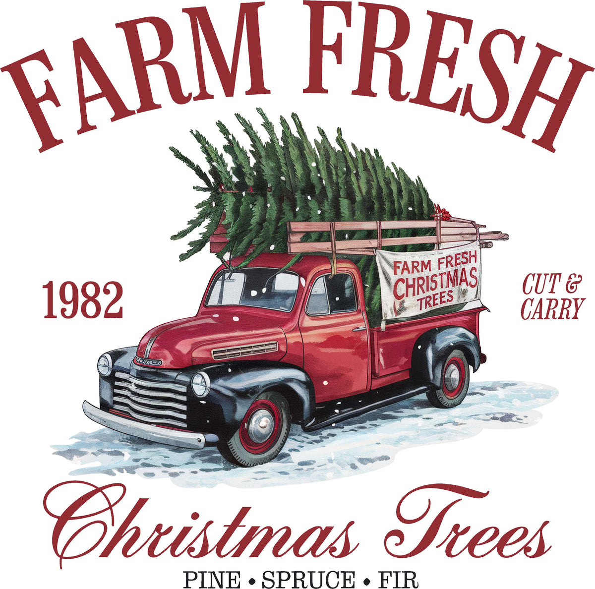 DTF Transfer - Farm Fresh Truck (CM-TK001)