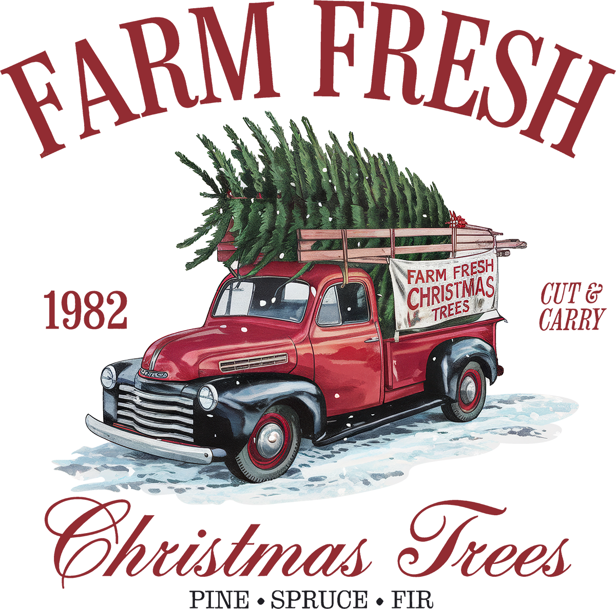 DTF Transfer - Farm Fresh Truck (CM-TK001)
