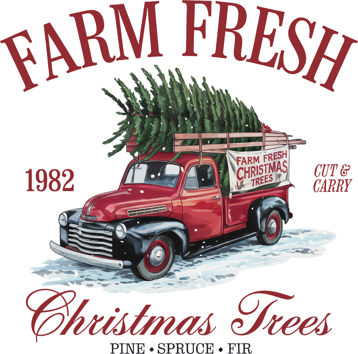 DTF Transfer - Farm Fresh Truck (CM-TK001)