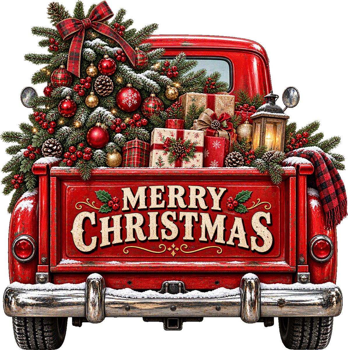 DTF Transfer - Back Xmas Truck (CM-TK005)