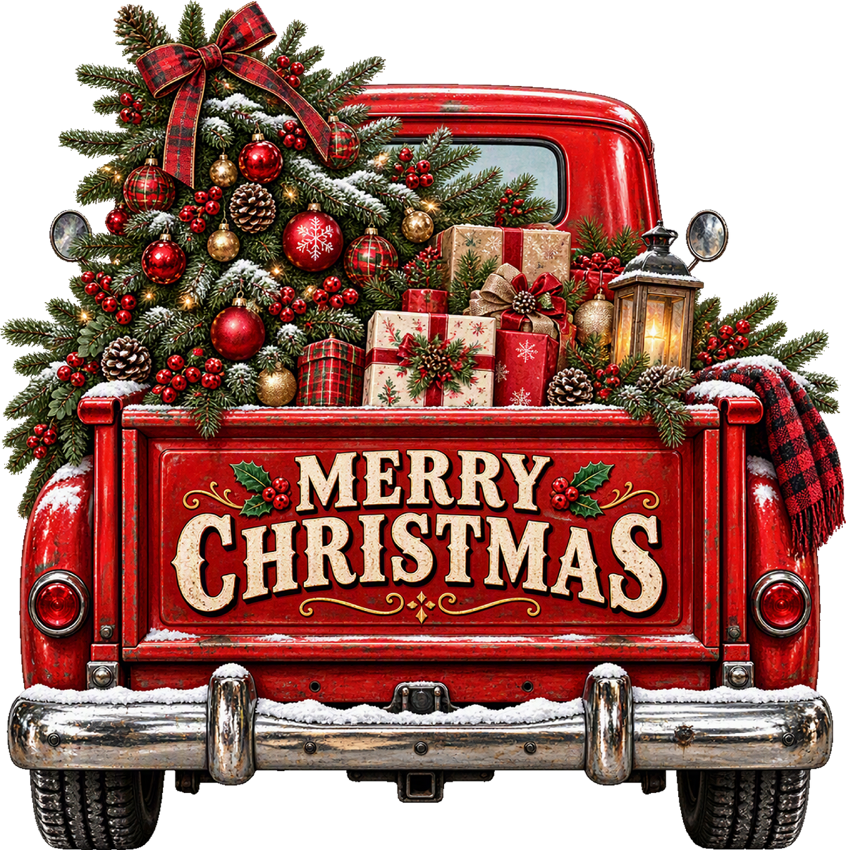 DTF Transfer - Back Xmas Truck (CM-TK005)