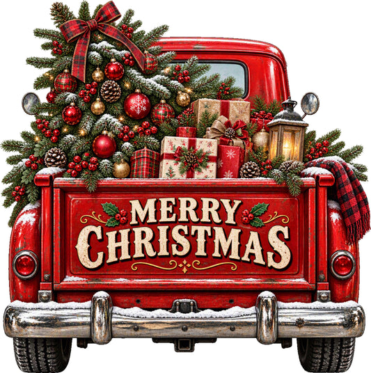 DTF Transfer - Back Xmas Truck (CM-TK005)