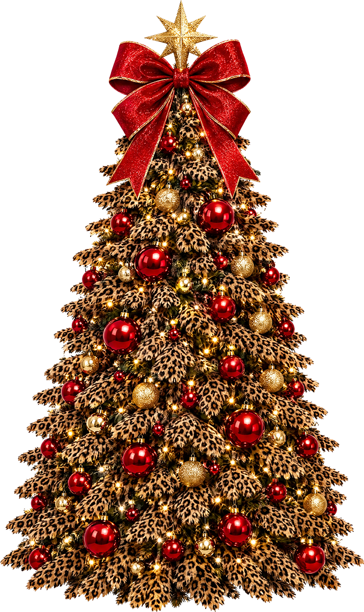 DTF Transfer - Leopard_Xmas_Tree (CM-TR016)