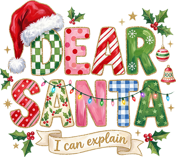 DTF Transfer - Dear Santa (CM-TX008)