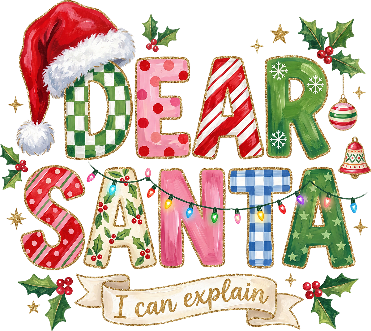 DTF Transfer - Dear Santa (CM-TX008)