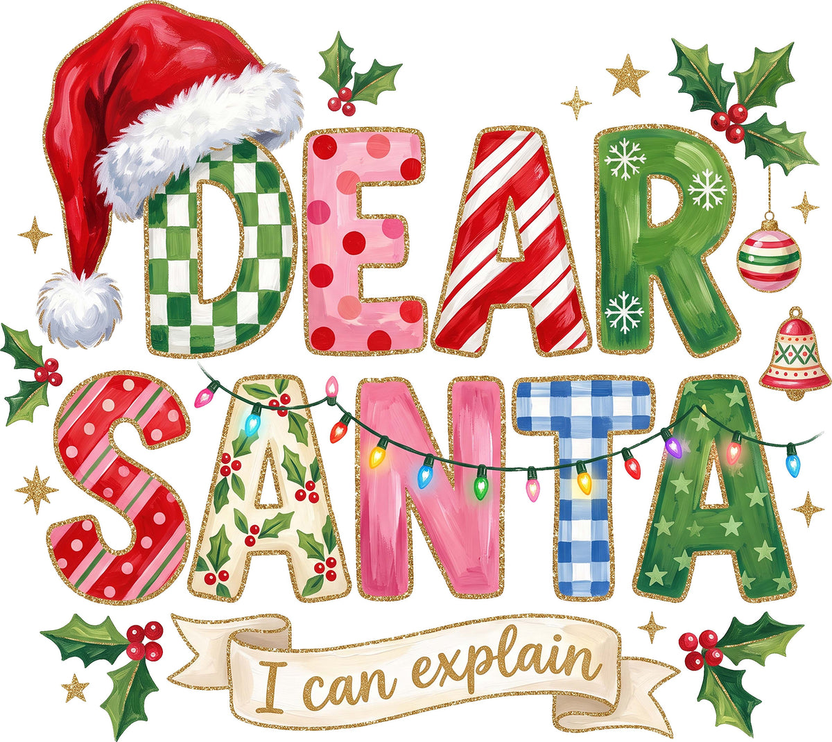 DTF Transfer - Dear Santa (CM-TX008)