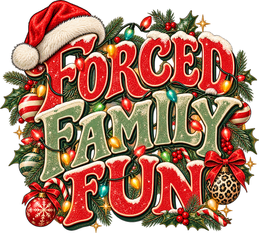DTF Transfer - Xmas Forced Family Fun (CM-TX009)