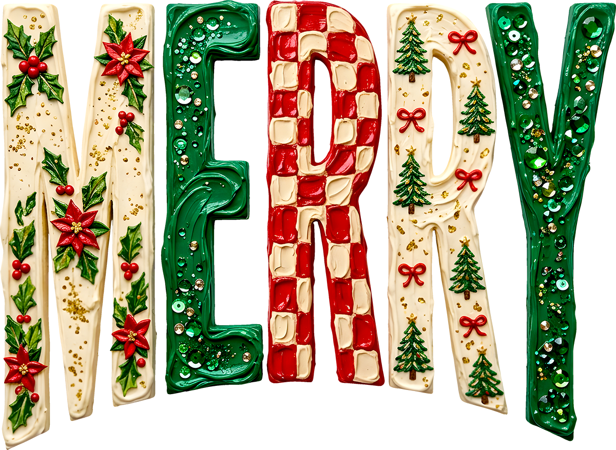 DTF Transfer - Merry Paint Text A (CM-TX014)