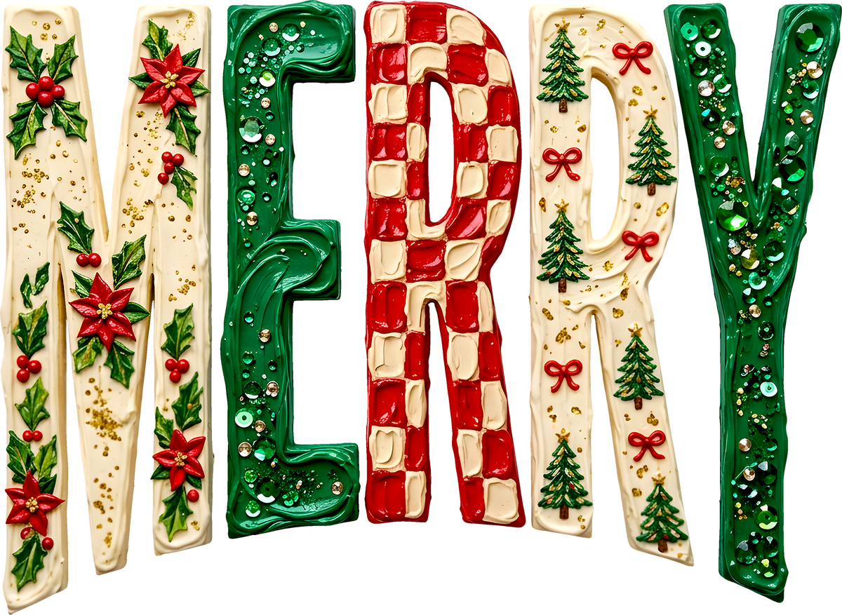 DTF Transfer - Merry Paint Text A (CM-TX014)