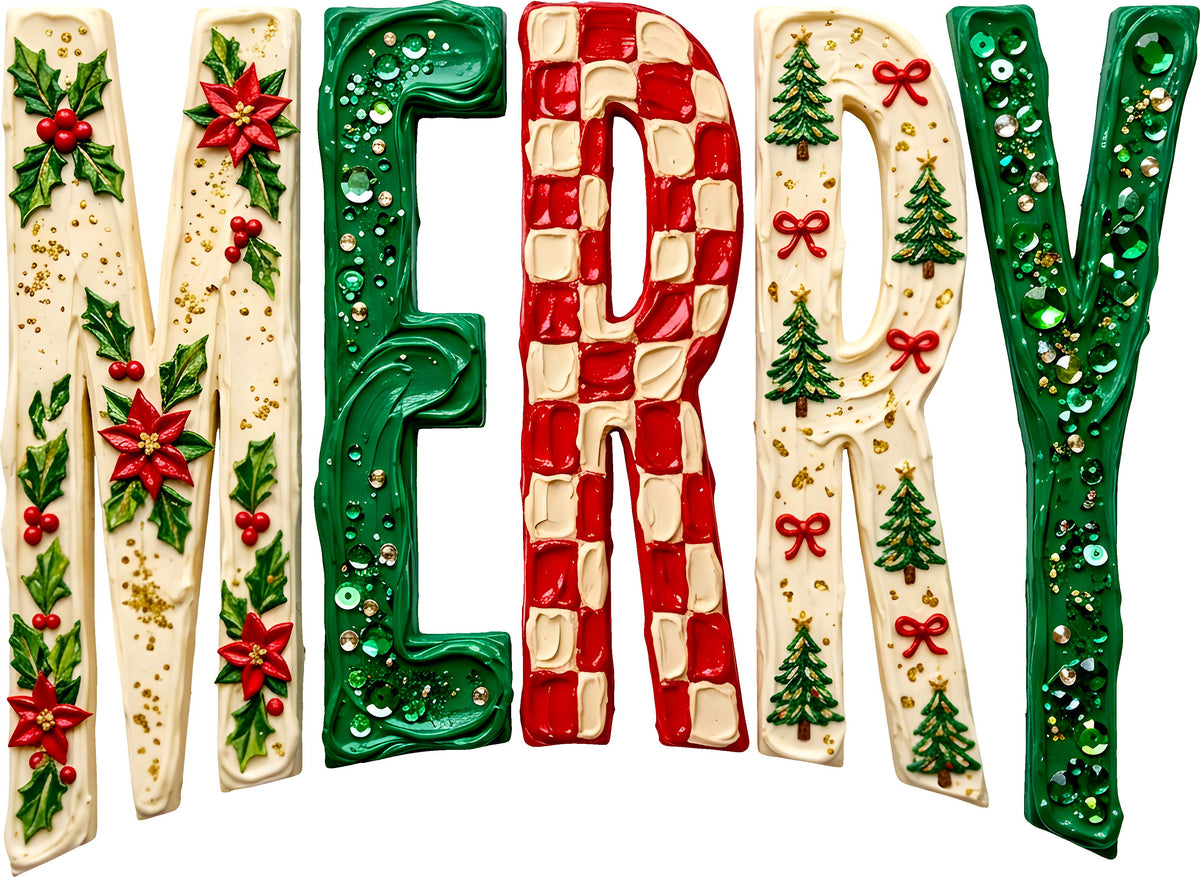 DTF Transfer - Merry Paint Text A (CM-TX014)