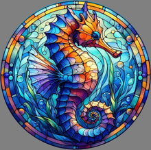 Load image into Gallery viewer, DTF Transfer – CN Glass Seahorse Multi Sizes
