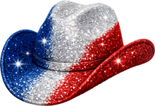 Load image into Gallery viewer, DTF Transfer – Patriotic Hat Glitter Multi Sizes (CO-HT001)
