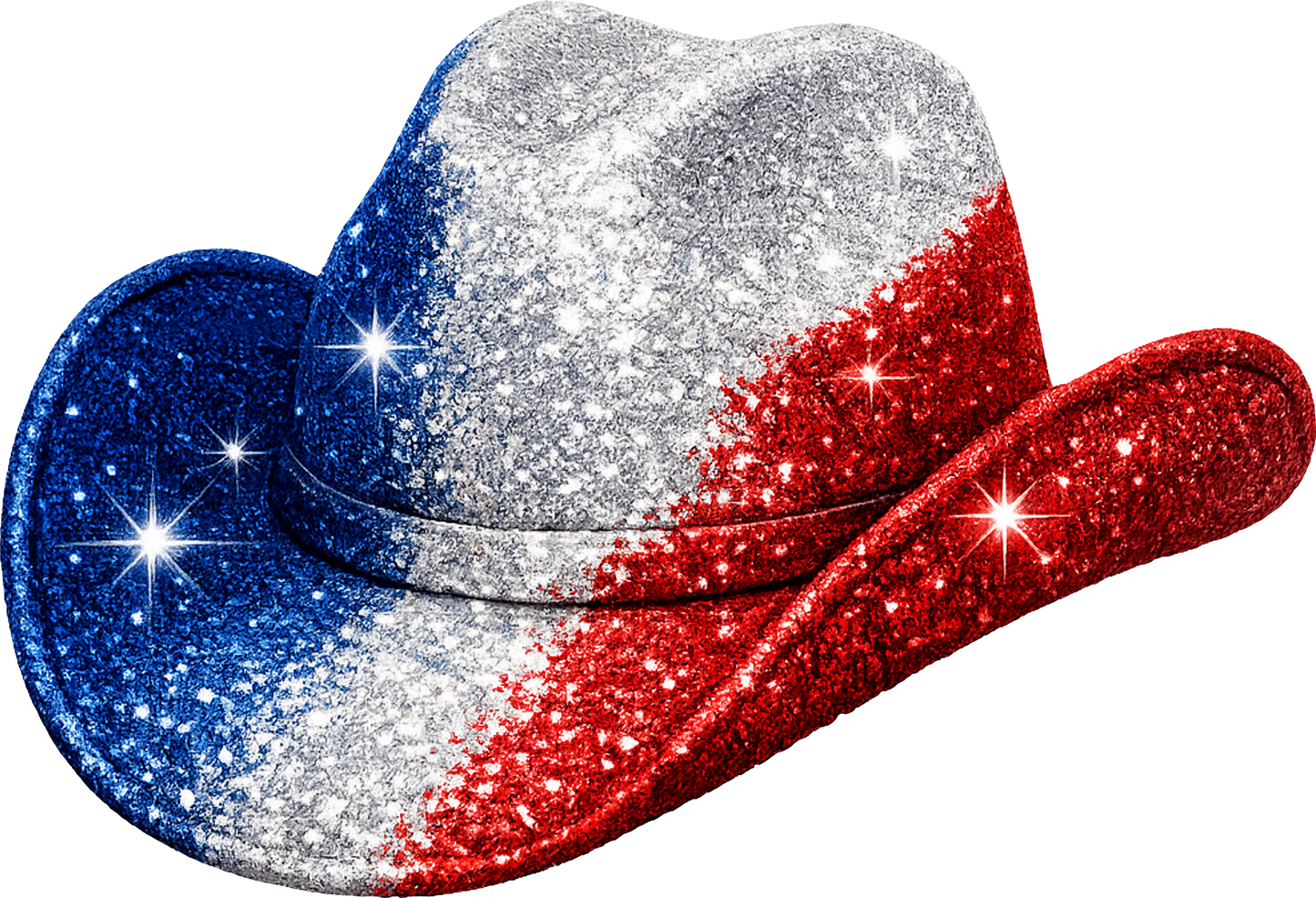 DTF Transfer – Patriotic Hat Glitter Multi Sizes (CO-HT001)